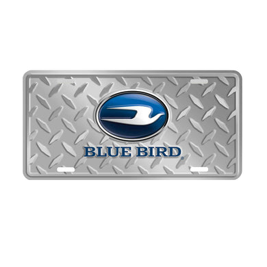 Blue Bird Aluminum License Plate